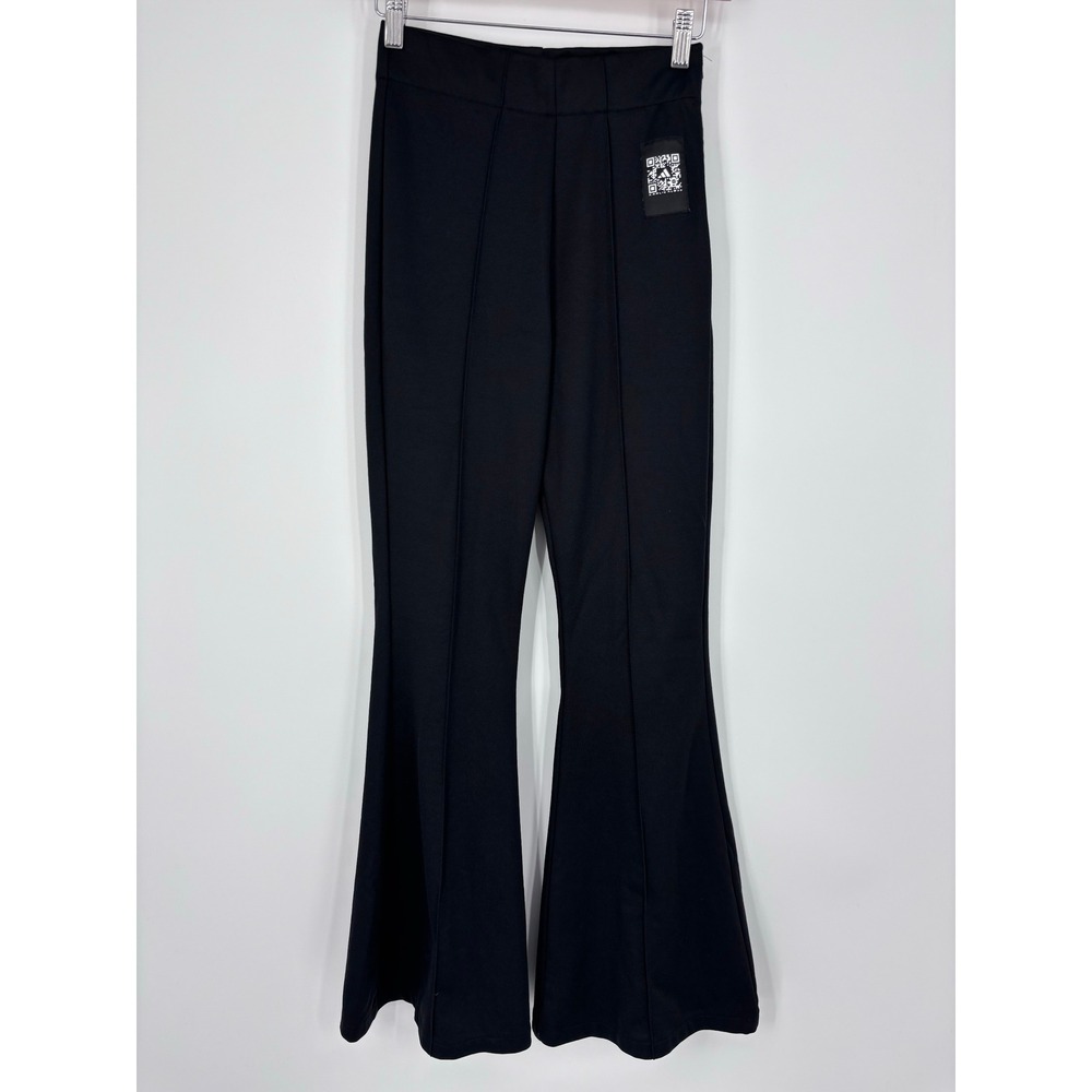 Adidas x Karlie Kloss Flared Pants Women XS Black High Waist Active Yoga Pants